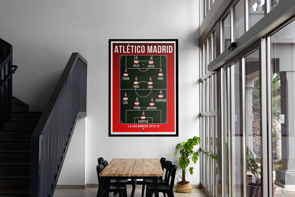 Atlético Madrid La Liga Winners 2013/14 Football Poster