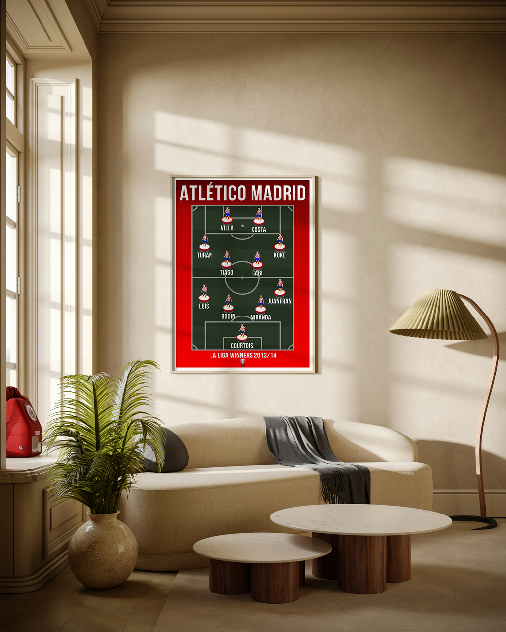 Atlético Madrid La Liga Winners 2013/14 Football Poster