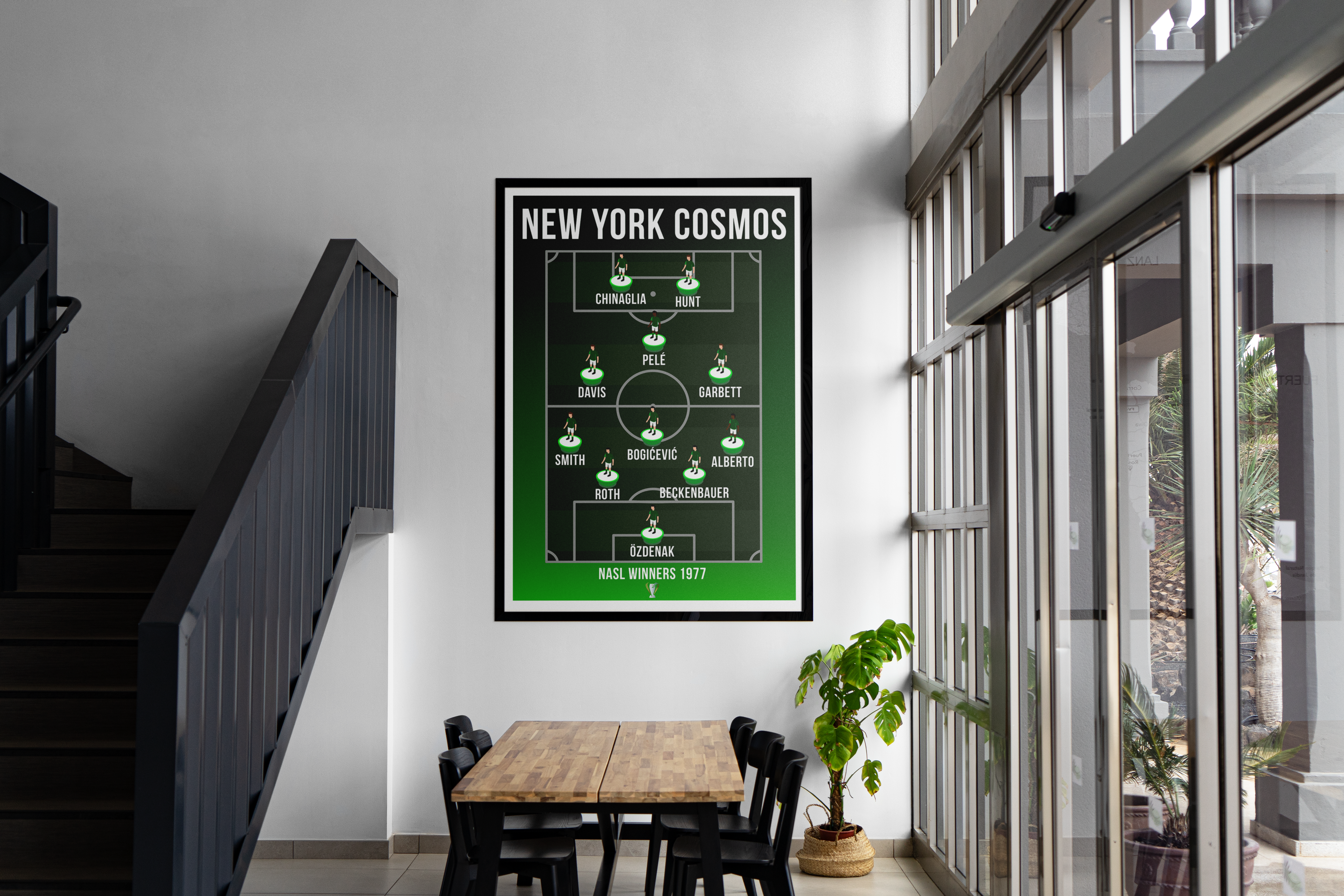 Kevin Keegan Newcastle United 1995/96 Team Lineup Football Poster