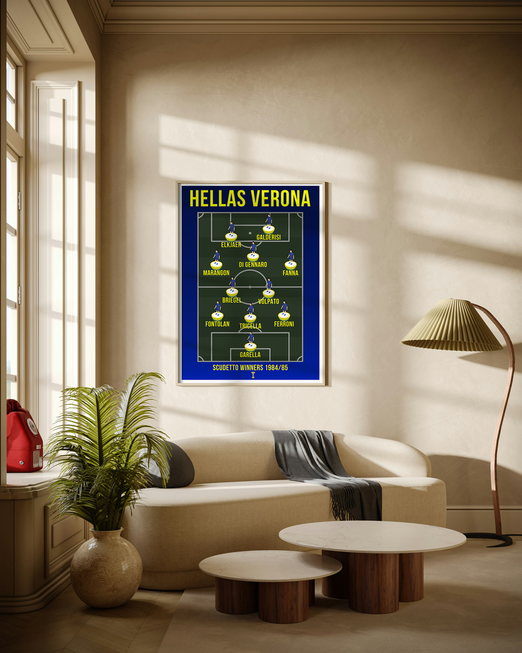 Hellas Verona Scudetto Winners 1984/85 Football Poster