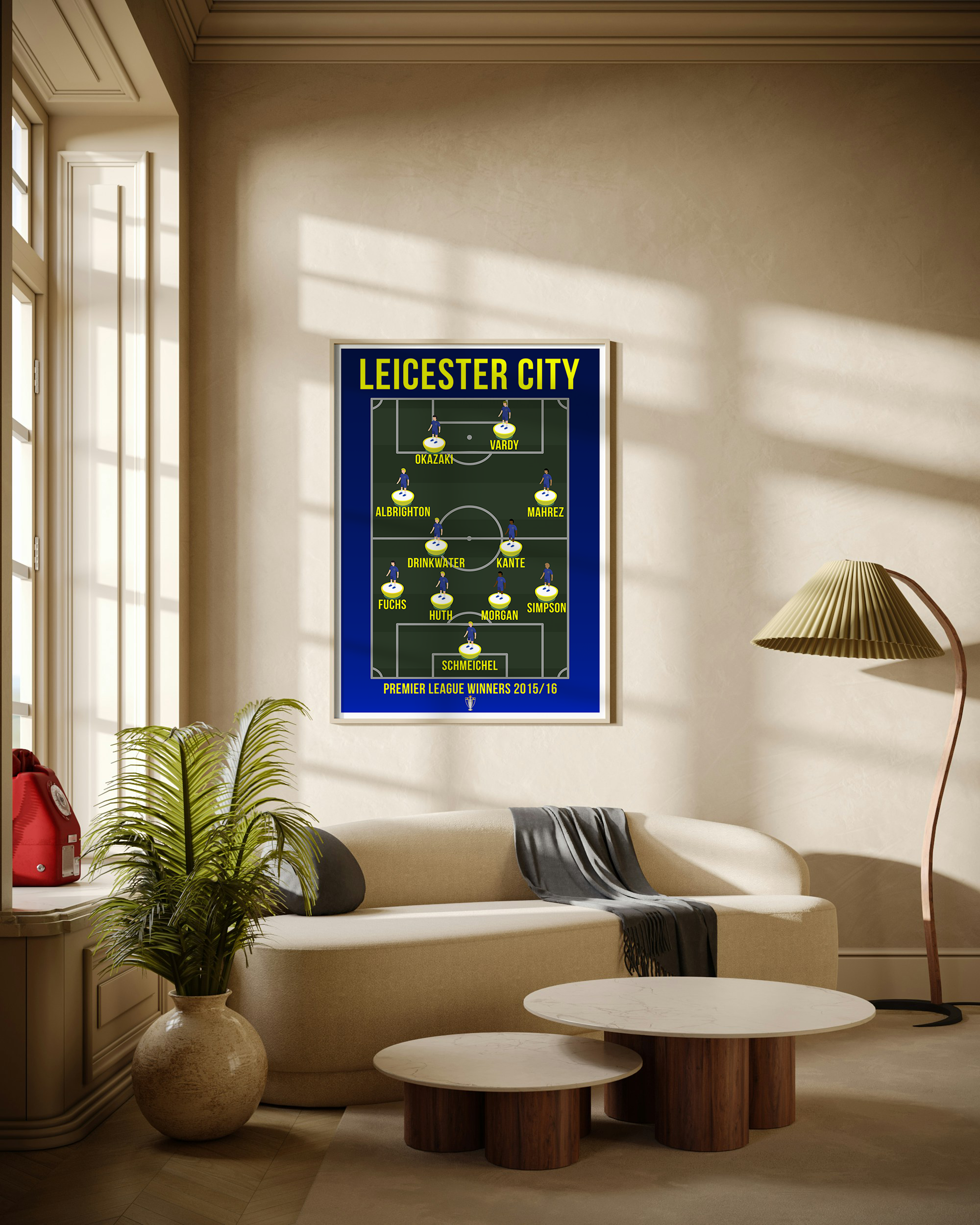 Leicester City Premier League Winners 2015/16 Football Poster