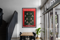 Manchester United Treble 1999 Team Lineup Football Poster