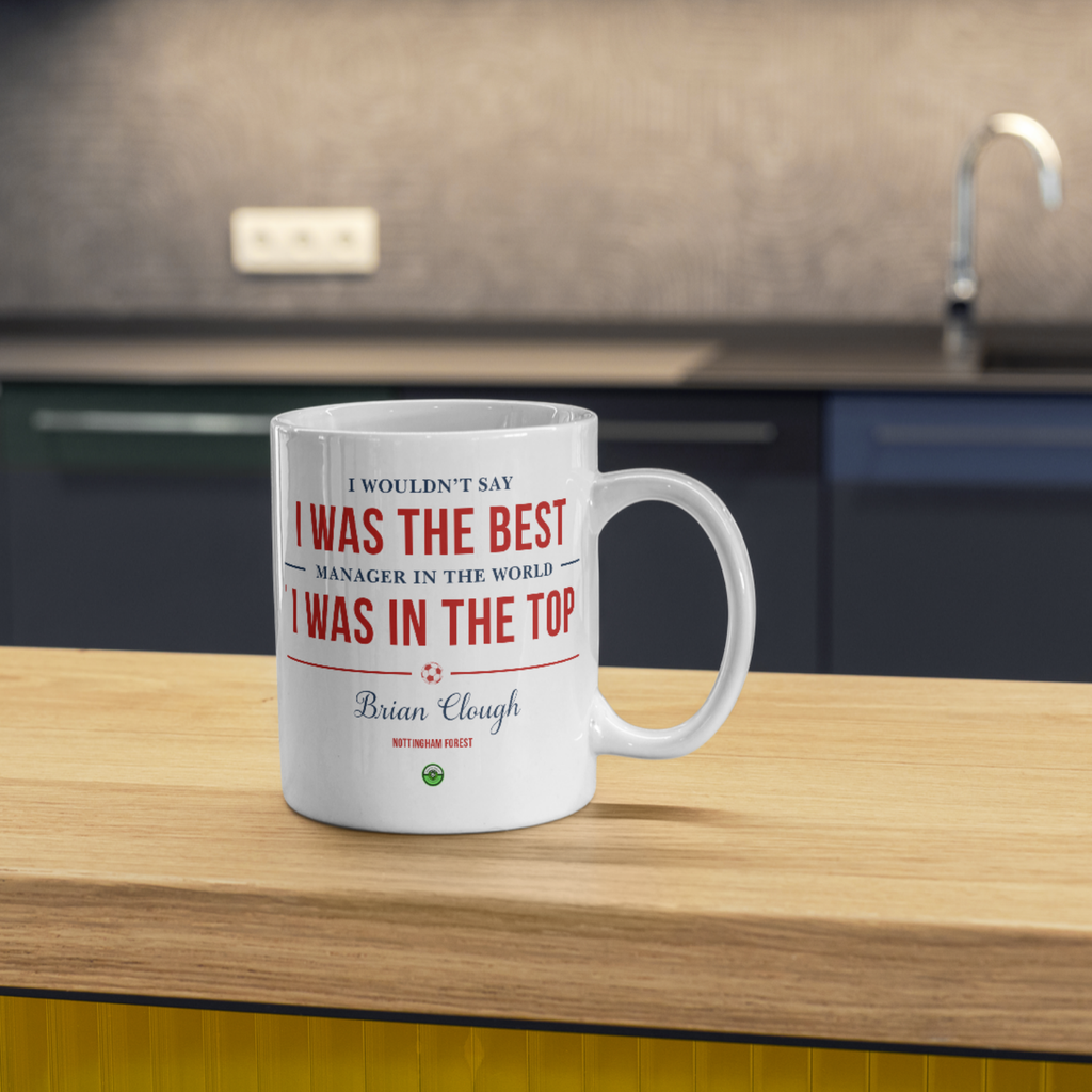 Brian Clough Famous Quote Football Mug