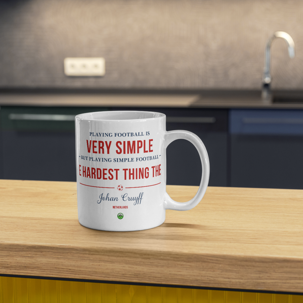 Johan Cruyff Famous Quote Football Mug